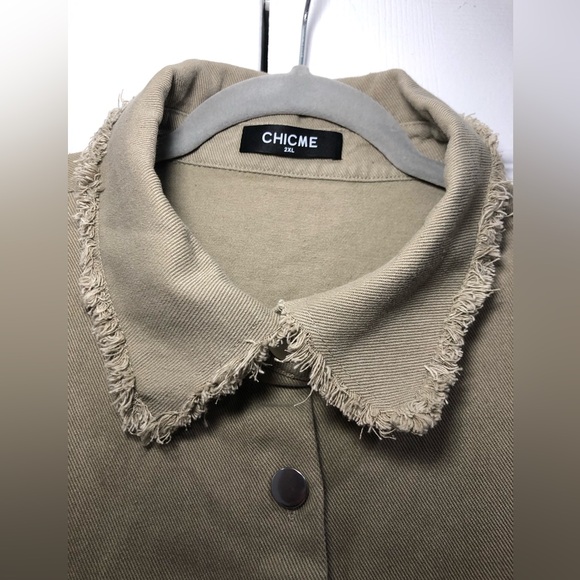 Women Sequin Patchwork Long Sleeve Sparkle Casual Glitter Jeans Bomber Jacket - Picture 7 of 10